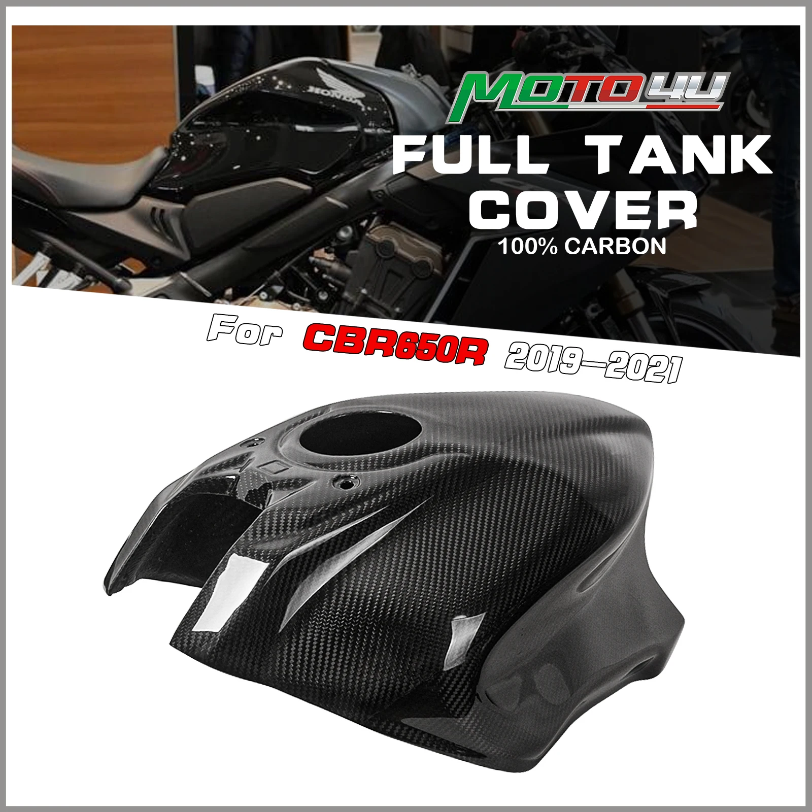 For Honda CBR650R CBR 650R 2019 2020 2021 100% Carbon Fiber Full Tank Cover (Higher Version)Gloss Motorcycle modification
For Honda CBR650R CBR 650R 2019 2020 2021 100% Carbon Fiber Full Tank Cover (Higher Version)Gloss Motorcycle modification
