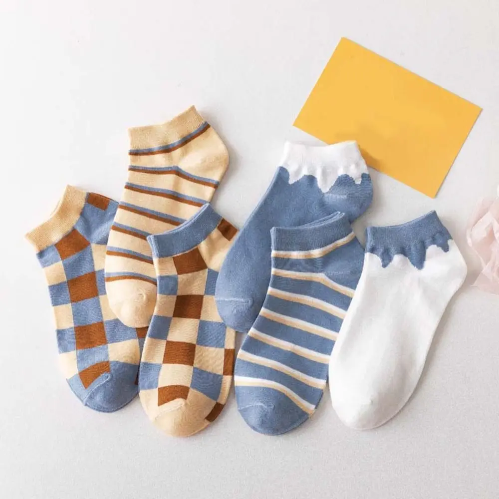 10Pairs Breathable Grid Stripe Ankle Socks Colorful Thin Women Tube Socks Hosiery Non-slip Simple Mid-calf Socks Students
10Pairs Breathable Grid Stripe Ankle Socks Colorful Thin Women Tube Socks Hosiery Non-slip Simple Mid-calf Socks Students