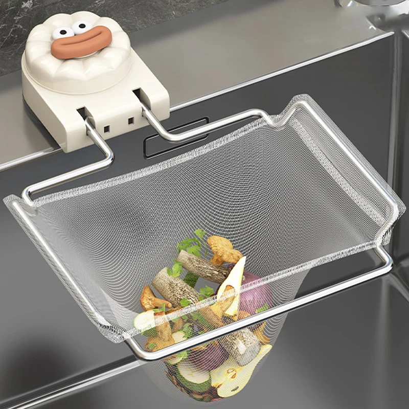 Kitchen Sink Filter Rack With 50pcs Net Filter Bag Foldable Multi-Purpose Drainage Basket Leftovers Soup Food Drainer Shelf
Kitchen Sink Filter Rack With 50pcs Net Filter Bag Foldable Multi-Purpose Drainage Basket Leftovers Soup Food Drainer Shelf