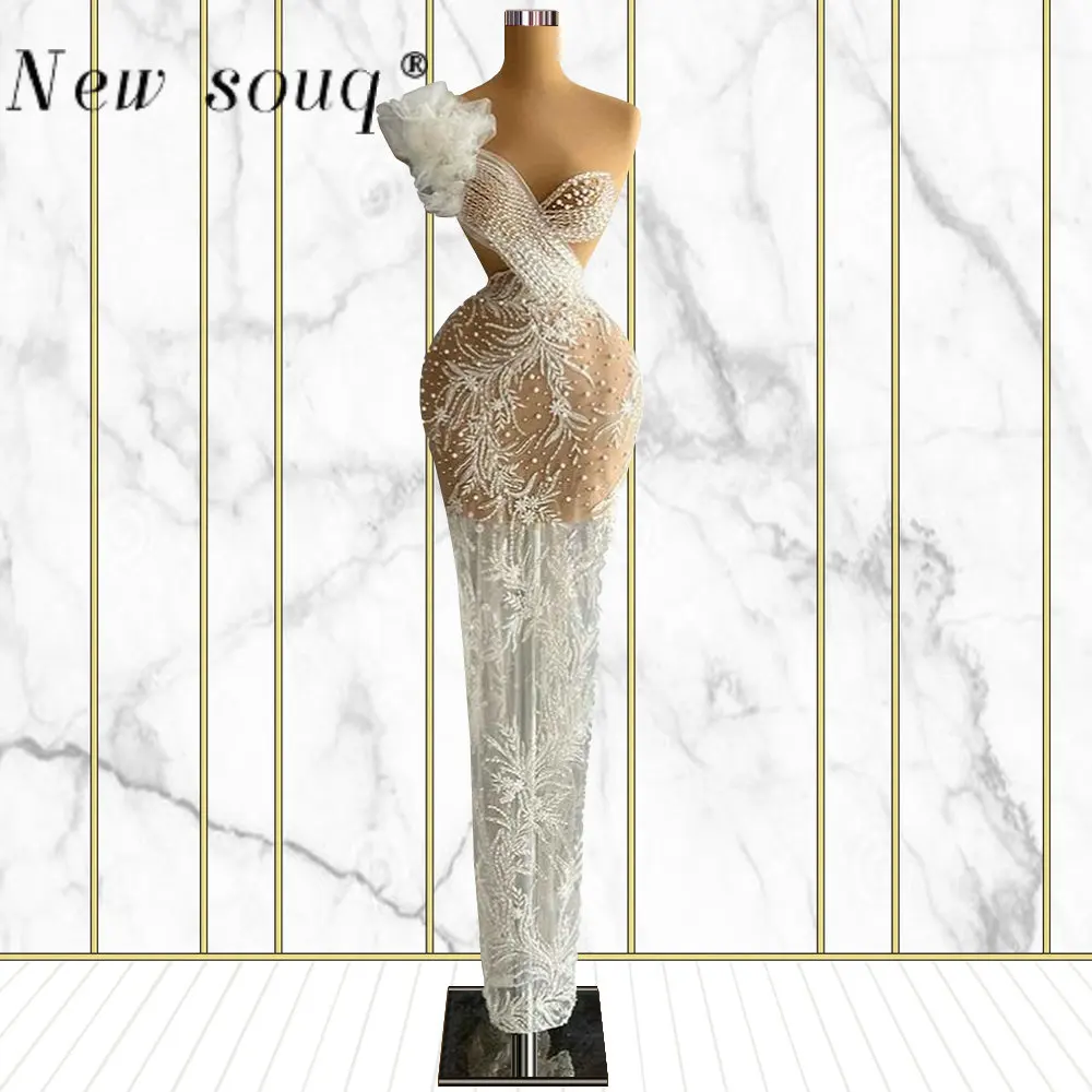 Design Pearls Long Mermaid Evening Gowns One Shoulder See Through Black Girls Party Dresses Custom Made Lace Vestidos De Noche
Design Pearls Long Mermaid Evening Gowns One Shoulder See Through Black Girls Party Dresses Custom Made Lace Vestidos De Noche