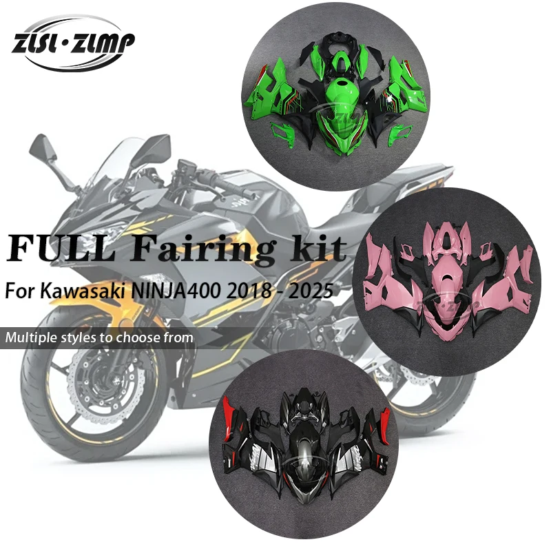 Для KAWASAKI NINJA400 Ninja400 EX400 2018-2025 мотоциклетный обтекатель для всего тела, комплект обтекателя из АБС-пластика, литье под давлением, полный обтекатель
Для KAWASAKI NINJA400 Ninja400 EX400 2018-2025 мотоциклетный обтекатель для всего тела, комплект обтекателя из АБС-пластика, литье под давлением, полный обтекатель