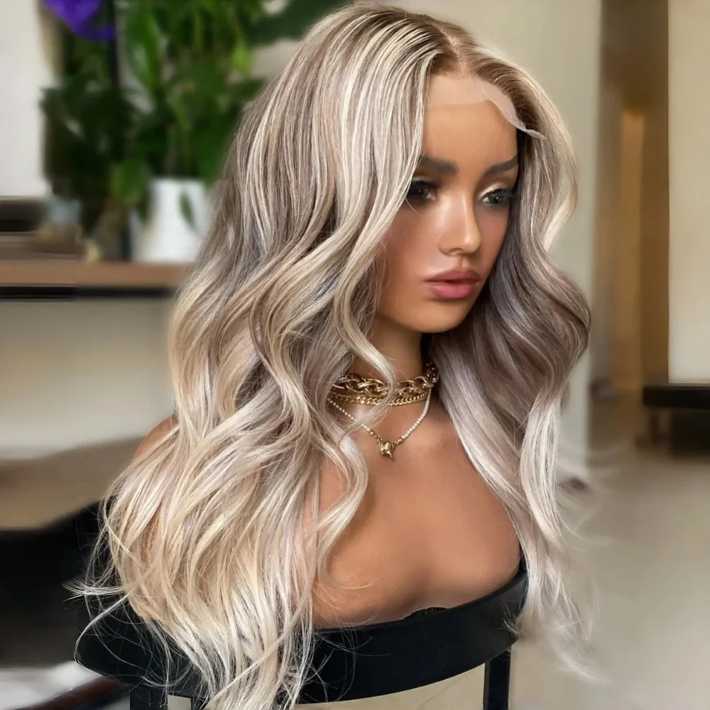 Highlight Blond wave 150 Density 100% Human Hair Wig 13x4 Lace Front with Baby Hair Pre-Plucked Soft Hair Wig
Highlight Blond wave 150 Density 100% Human Hair Wig 13x4 Lace Front with Baby Hair Pre-Plucked Soft Hair Wig