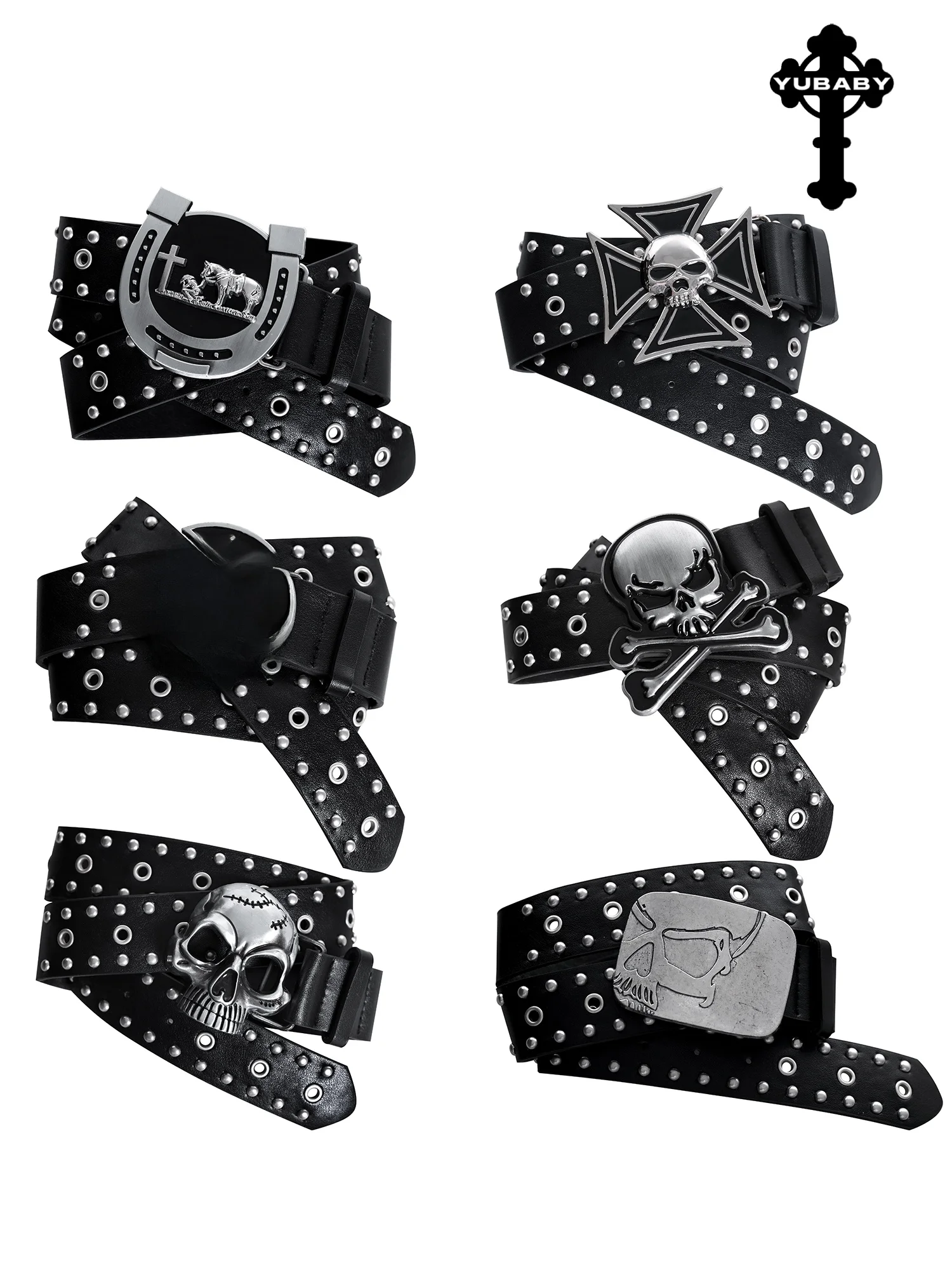Dark Style Metal Cross Rivet Belt Individual Personality Retro Punk Skull Visual Belt Unisex Dark Fashion Accessory
Dark Style Metal Cross Rivet Belt Individual Personality Retro Punk Skull Visual Belt Unisex Dark Fashion Accessory
