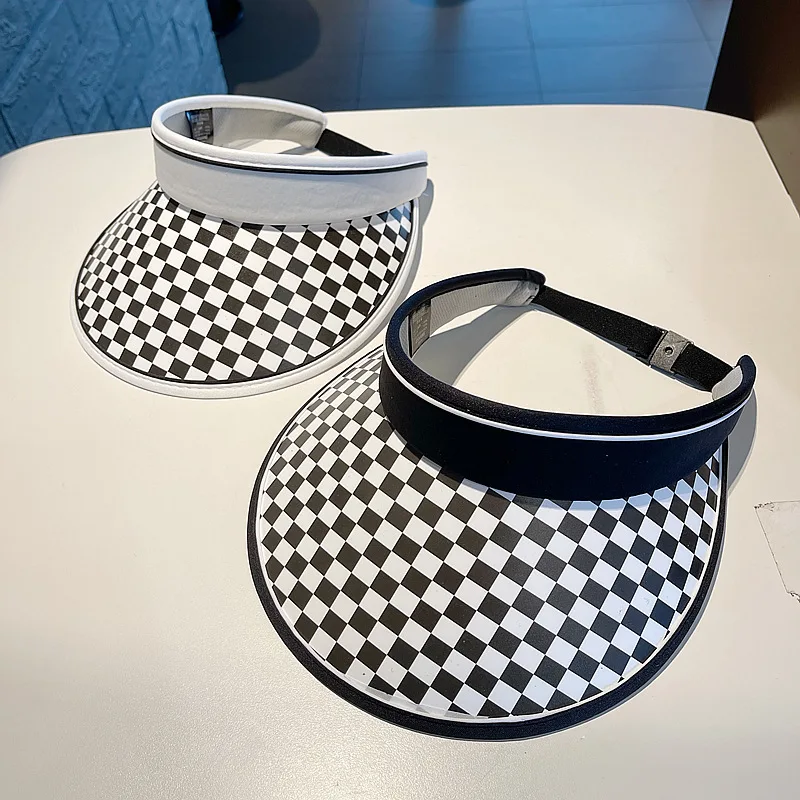Plaid Summer Sun Visors for Women 2022 New Fashion Sports Caps Sun Protection Beach Wide Brim Elastic Ladies Unti UV Sun Hats
Plaid Summer Sun Visors for Women 2022 New Fashion Sports Caps Sun Protection Beach Wide Brim Elastic Ladies Unti UV Sun Hats