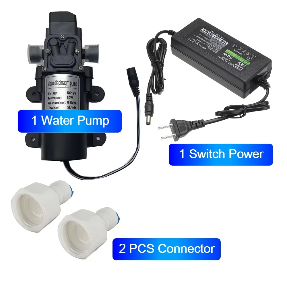 High Quality 12V DC 160PSI Water Pump Micro Diaphragm Home Garden High Pressure 1/2" Male Thread Self-Priming Booster Pump
High Quality 12V DC 160PSI Water Pump Micro Diaphragm Home Garden High Pressure 1/2" Male Thread Self-Priming Booster Pump