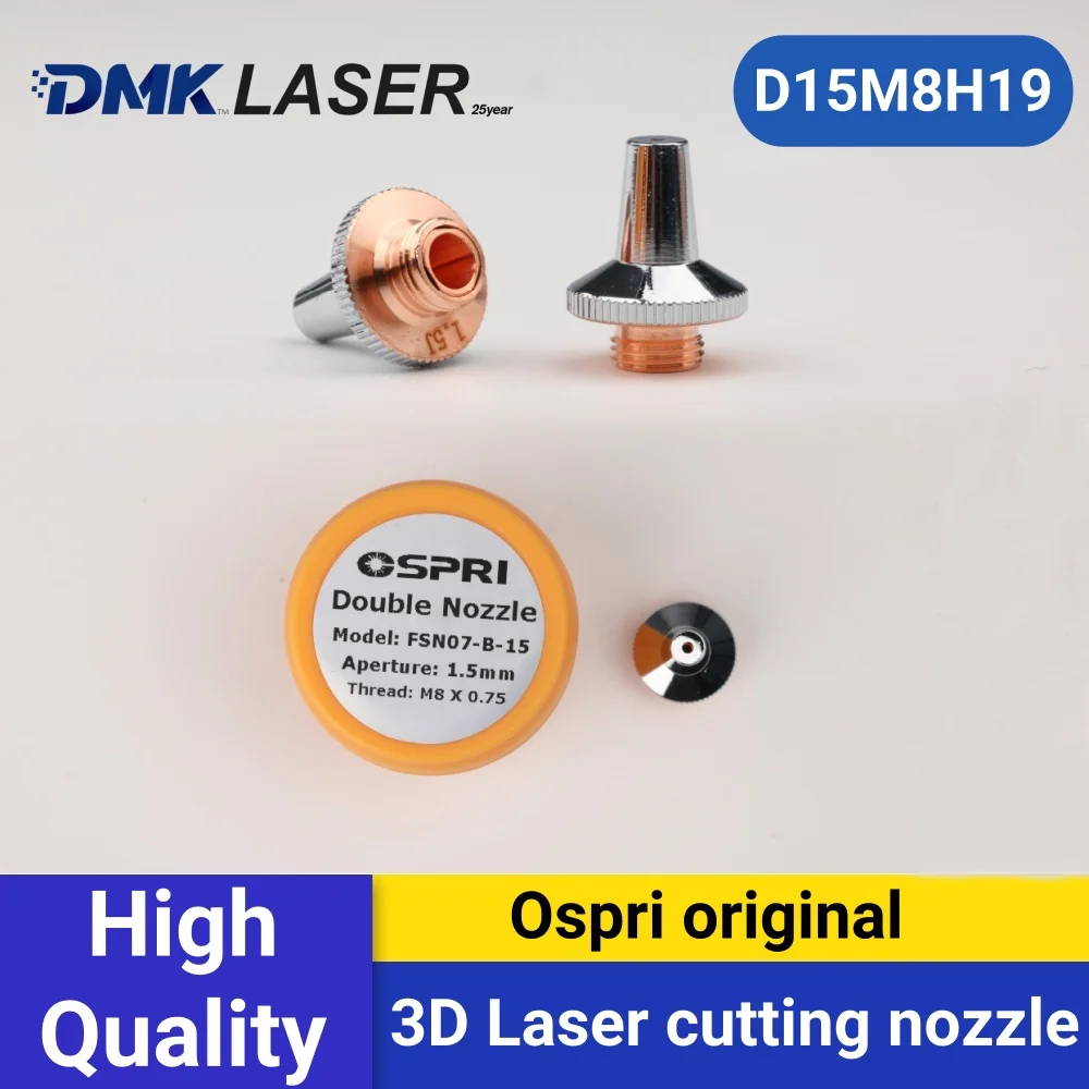 DMK OSPRI Original Laser Cutting Nozzle D15 M8 H11 3D Copper Nozzles FSN07A/B For Ospri Laser Cutter Head LC80/LCH20/218/209
DMK OSPRI Original Laser Cutting Nozzle D15 M8 H11 3D Copper Nozzles FSN07A/B For Ospri Laser Cutter Head LC80/LCH20/218/209
