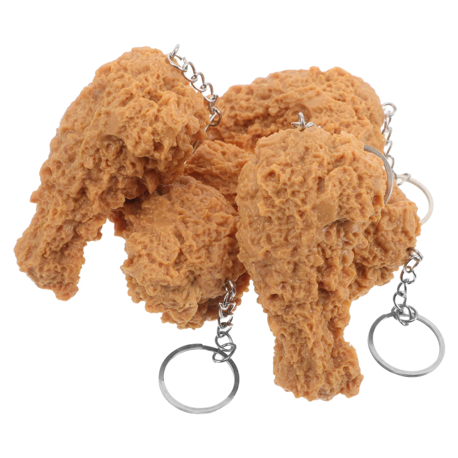 5pcs Simulated Chicken Leg Keychain Realistic Toy Food Pendant Lightweight Material Party Gift Fried Chicken Legs
5pcs Simulated Chicken Leg Keychain Realistic Toy Food Pendant Lightweight Material Party Gift Fried Chicken Legs