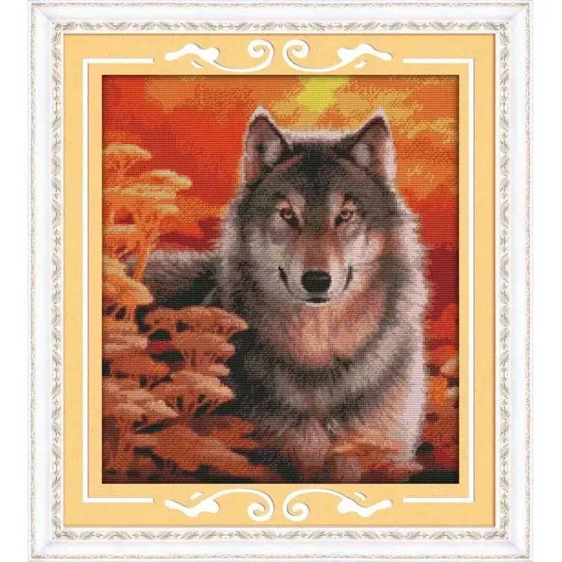 Joy Sunday News Printed Cross Stitch Kit Easy Pattern Aida Stamped Fabric with DMC Threads Embroidery Set- Autumn Wolf
Joy Sunday News Printed Cross Stitch Kit Easy Pattern Aida Stamped Fabric with DMC Threads Embroidery Set- Autumn Wolf