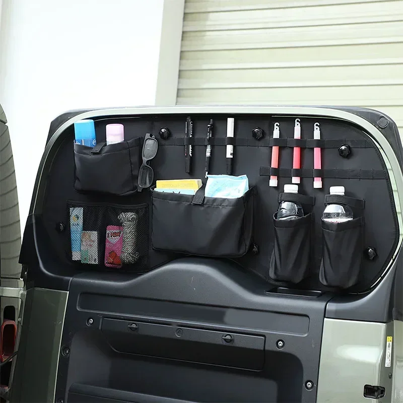 For Land Rover Defender 90 110 130 2020-2024 Oxford Cloth Black Car Trunk Door and Window Hanging Bag Organizer Car Accessories
For Land Rover Defender 90 110 130 2020-2024 Oxford Cloth Black Car Trunk Door and Window Hanging Bag Organizer Car Accessories