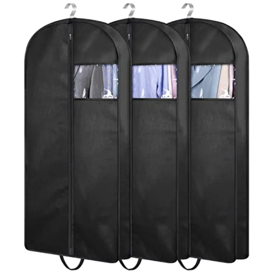 43 Suit Bags for Closet Storage and Travel, Gusseted Hanging Garment Bags for Men Suit Cover With Handles for Clothes, Coats, J
43 Suit Bags for Closet Storage and Travel, Gusseted Hanging Garment Bags for Men Suit Cover With Handles for Clothes, Coats, J