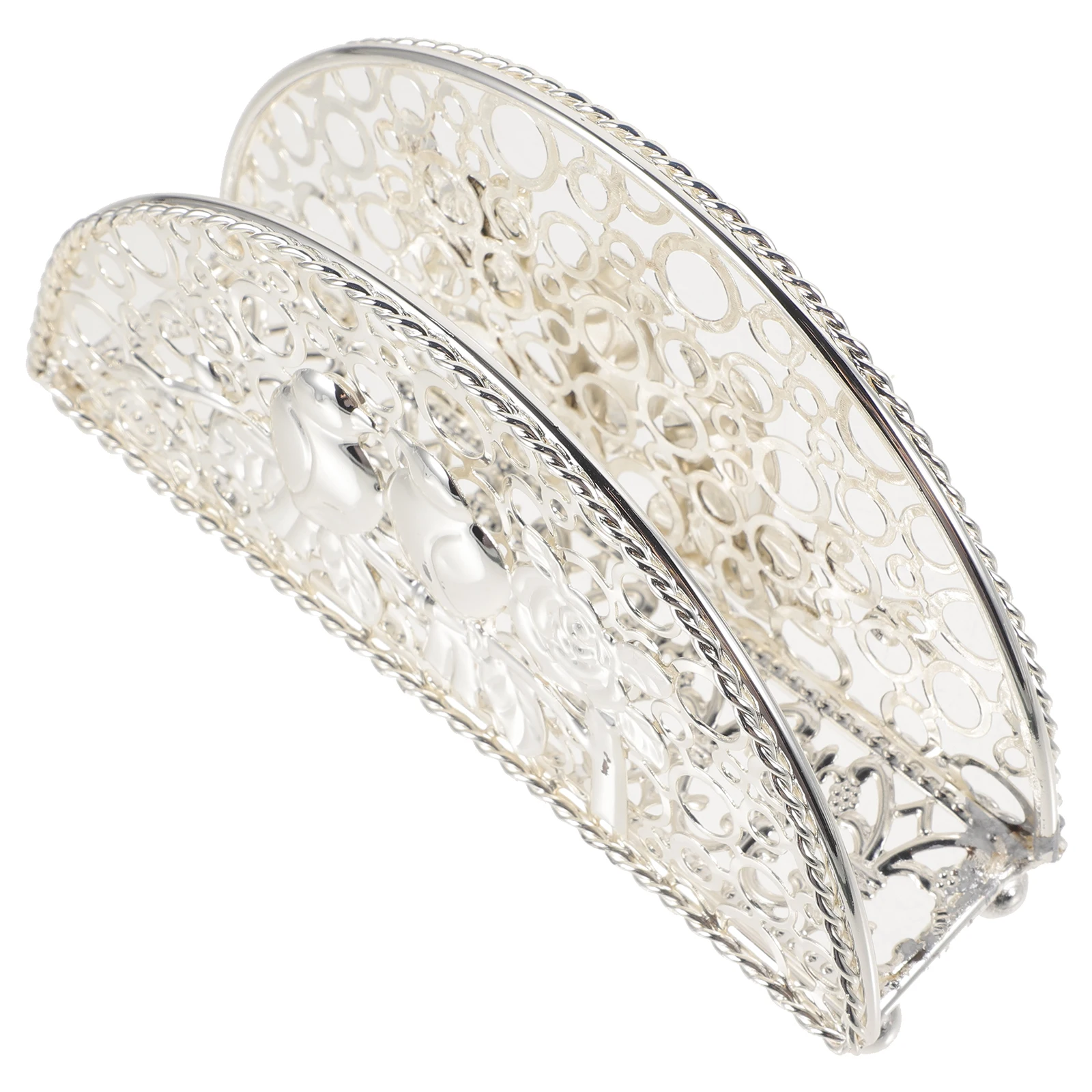 Napkin Holder Decorative Iron Vertical Paper Napkins Kitchen Home Dinner Dispenser Tables Silver Creative Shaped Hollow Design
Napkin Holder Decorative Iron Vertical Paper Napkins Kitchen Home Dinner Dispenser Tables Silver Creative Shaped Hollow Design