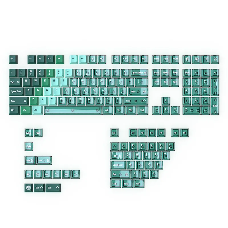 Spot keycaps mechanical keyboard small full set of 150 keys PBT sublimation PC double color original high trend keycaps
Spot keycaps mechanical keyboard small full set of 150 keys PBT sublimation PC double color original high trend keycaps