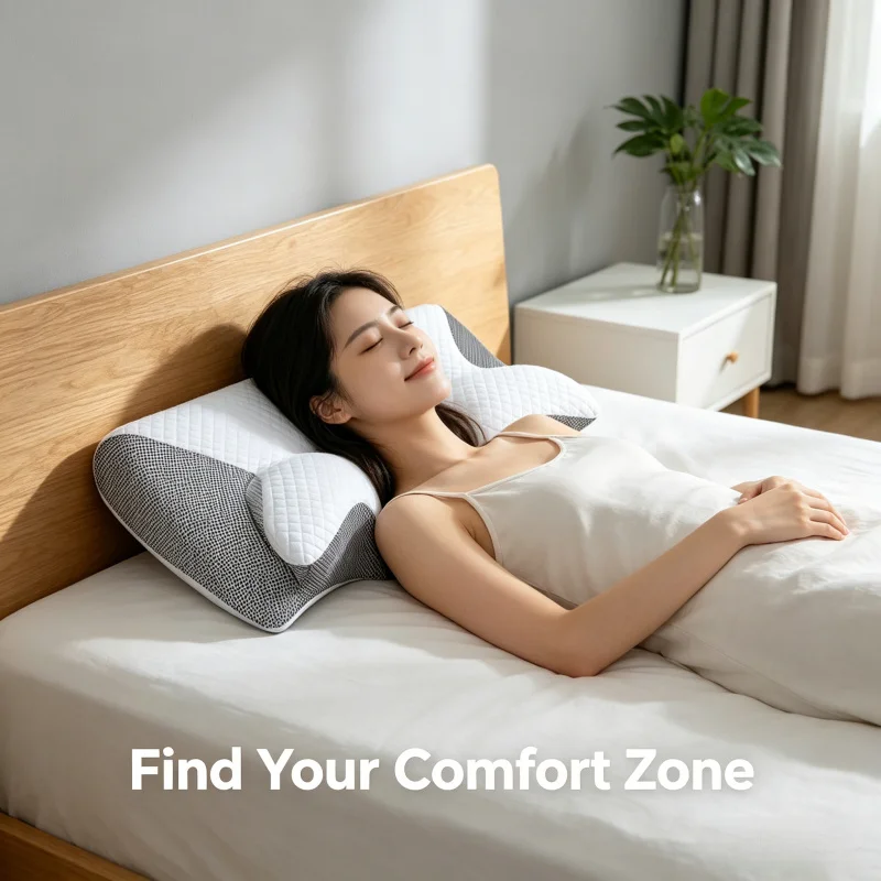 1pc Memory Foam Cervical Pillow, 2 in 1 Ergonomic Contour Orthopedic Pillow for Neck Pain, Contoured Support Pillows,Neck Pillow
1pc Memory Foam Cervical Pillow, 2 in 1 Ergonomic Contour Orthopedic Pillow for Neck Pain, Contoured Support Pillows,Neck Pillow