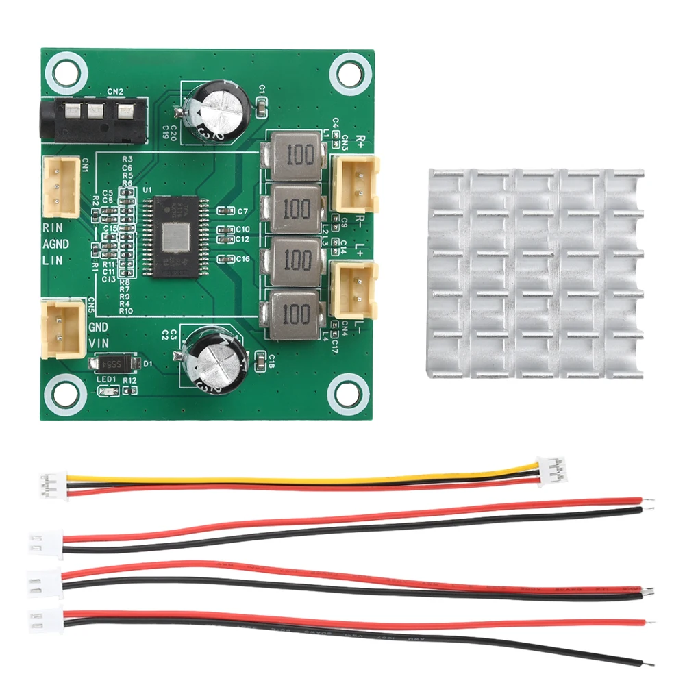 DC 5V-26V 50W+50W 100W 2.0 channel digital D-class stereo audio power amplifier board TPA3116 2A 
DC 5V-26V 50W+50W 100W 2.0 channel digital D-class stereo audio power amplifier board TPA3116 2A