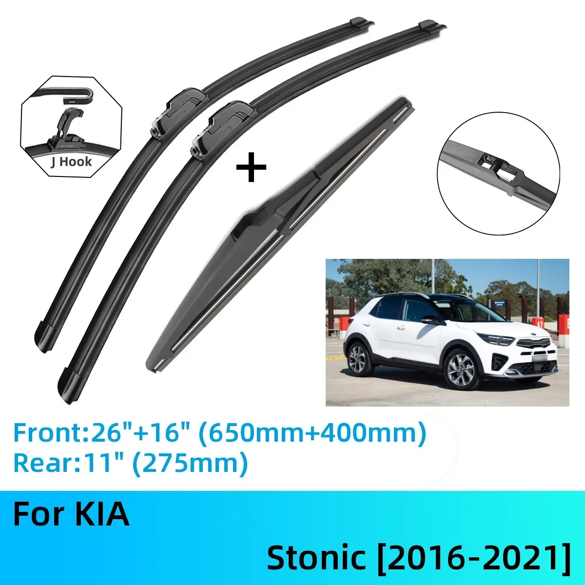 For KIA Stonic Front Rear Wiper Blades Brushes Cutter Accessories J U Hook 2016-2021 2016 2017 2018 2019 2020 2021
For KIA Stonic Front Rear Wiper Blades Brushes Cutter Accessories J U Hook 2016-2021 2016 2017 2018 2019 2020 2021