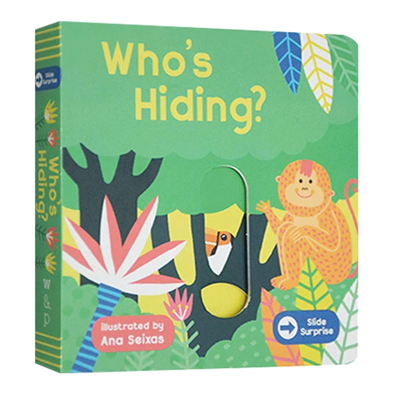 Slide Surprise Who's Hiding, Baby Children's books aged 1 2 3, English picture book, 9781786033192
Slide Surprise Who's Hiding, Baby Children's books aged 1 2 3, English picture book, 9781786033192