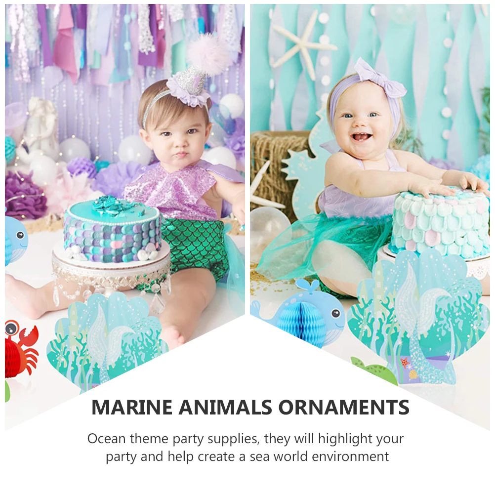 8pcs Ocean Theme Party Supplies Honeycomb Paper Decorations Kids Birthday Marine Animals naments Quality
8pcs Ocean Theme Party Supplies Honeycomb Paper Decorations Kids Birthday Marine Animals naments Quality