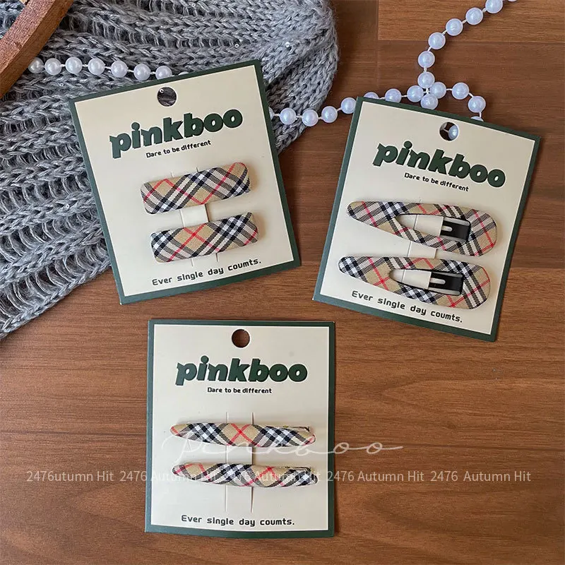 2PC Baby Hair Clips Cute British Tartan Print Snap Clips Square Shape BB Barrettes Kids Square Hairpins Girls Headwear
2PC Baby Hair Clips Cute British Tartan Print Snap Clips Square Shape BB Barrettes Kids Square Hairpins Girls Headwear