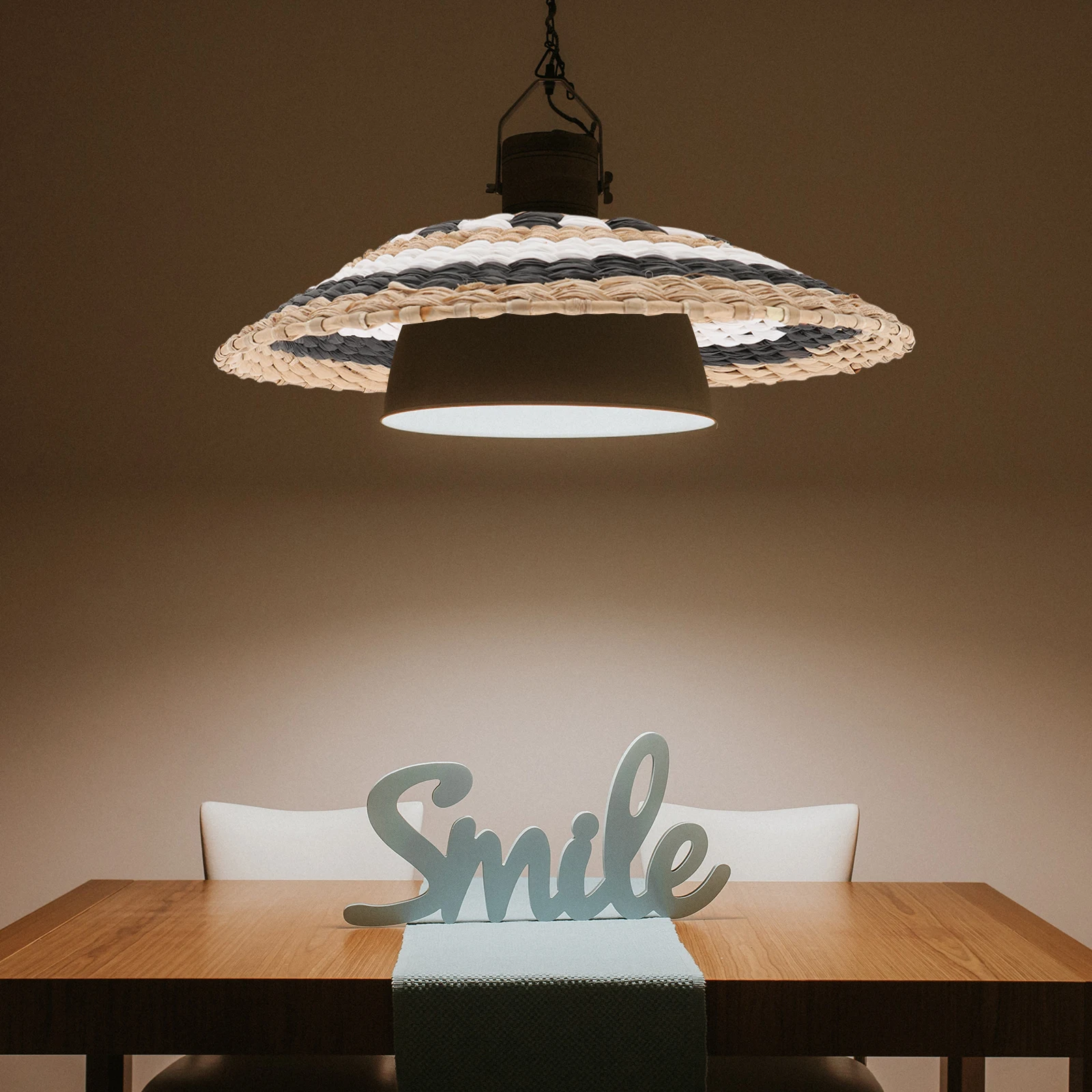 Paper Woven Lampshade Retro Style Drum Shade For Ceiling Lamp E27 Base Living Room Hotel Decor Lamp Cover
Paper Woven Lampshade Retro Style Drum Shade For Ceiling Lamp E27 Base Living Room Hotel Decor Lamp Cover