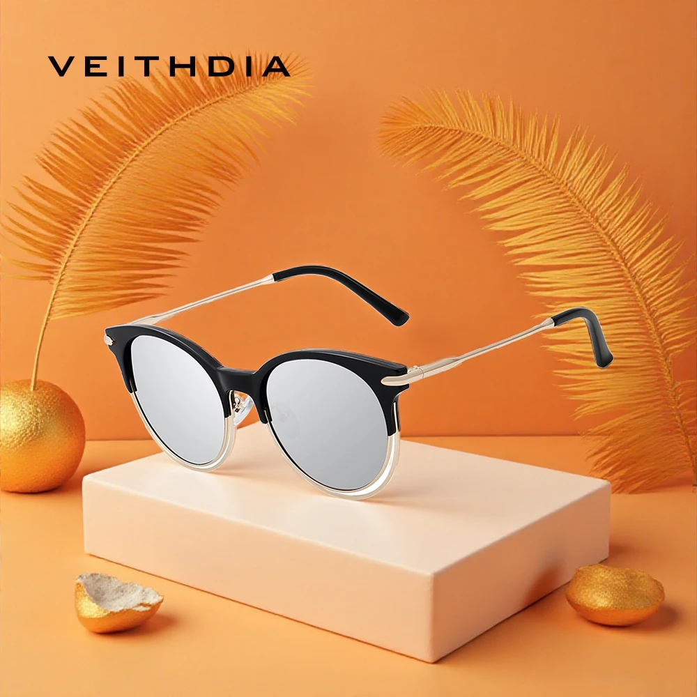 VEITHDIA, новинка, защитные солнцезащитные очки, оправа из сплава TR90, поляризационные зеркальные очки с защитой от ультрафиолета UV400, очки в форме кошачьего глаза для женщин, VH03029
VEITHDIA, новинка, защитные солнцезащитные очки, оправа из сплава TR90, поляризационные зеркальные очки с защитой от ультрафиолета UV400, очки в форме кошачьего глаза для женщин, VH03029
