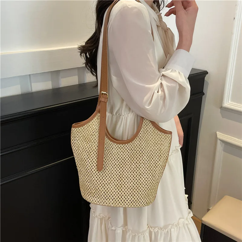 Summer Raffia Tote Bag for Women, Fashion Woven Beach Handbag, Lightweight Straw Crossbody Shoulder Bag, Casual Boho Chic Purse
Summer Raffia Tote Bag for Women, Fashion Woven Beach Handbag, Lightweight Straw Crossbody Shoulder Bag, Casual Boho Chic Purse
