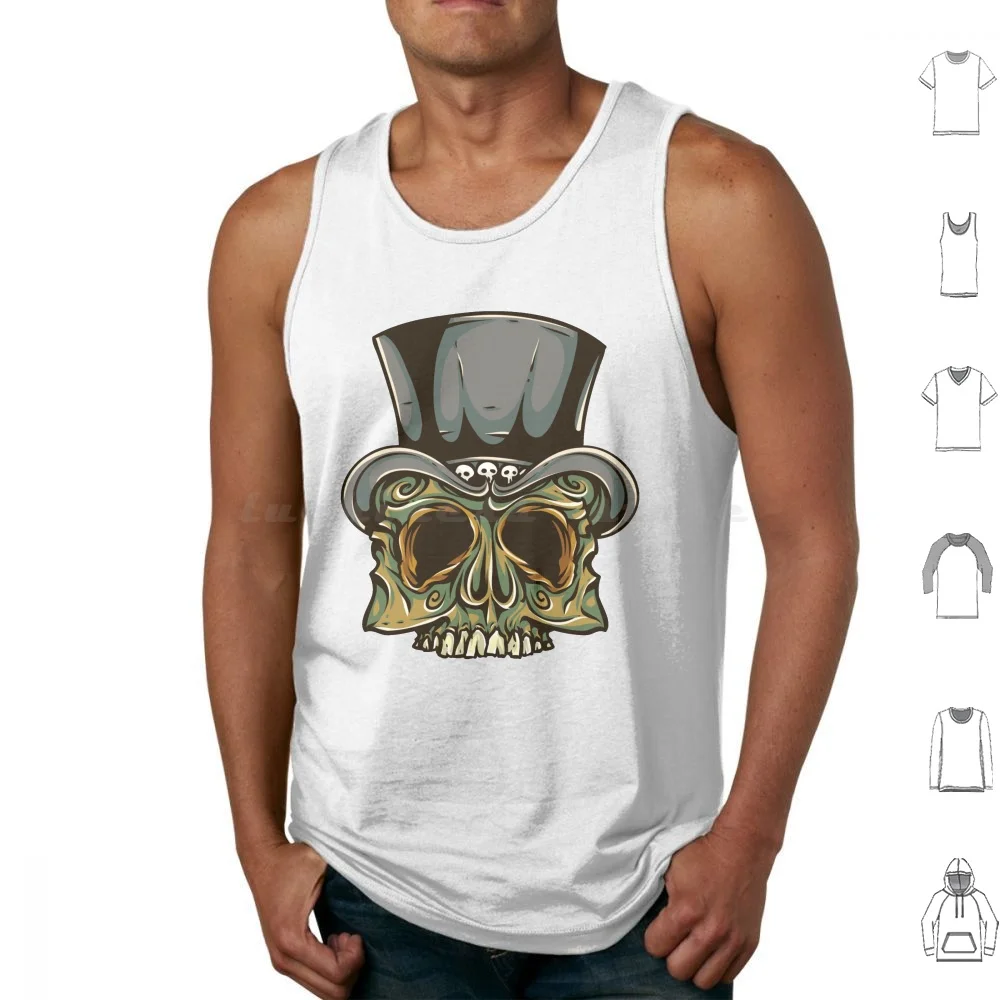 Hat Skull Tank Tops Print Cotton Skull Hat Black Skeleton Cute Halloween Hacker Pirate America Usa Bones Death
Hat Skull Tank Tops Print Cotton Skull Hat Black Skeleton Cute Halloween Hacker Pirate America Usa Bones Death