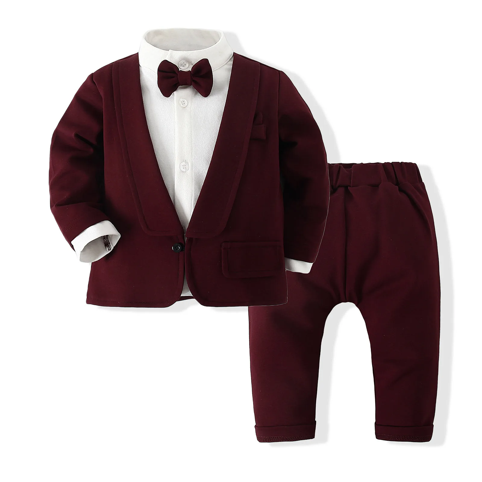 Baby 1st Birthday Clothes Gentleman Autumn Outfits 1 2 3 Years Boys Party Suit Solid Pants Fake 2PCS Set Toddler Wedding Costume
Baby 1st Birthday Clothes Gentleman Autumn Outfits 1 2 3 Years Boys Party Suit Solid Pants Fake 2PCS Set Toddler Wedding Costume