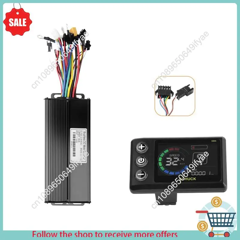 Y67A-Kit For Electric Mountain Bike Scooter Modification Brushless Motor Controller+ S869 Color LCD Display 36V 48V 52V 35A 1500
Y67A-Kit For Electric Mountain Bike Scooter Modification Brushless Motor Controller+ S869 Color LCD Display 36V 48V 52V 35A 1500