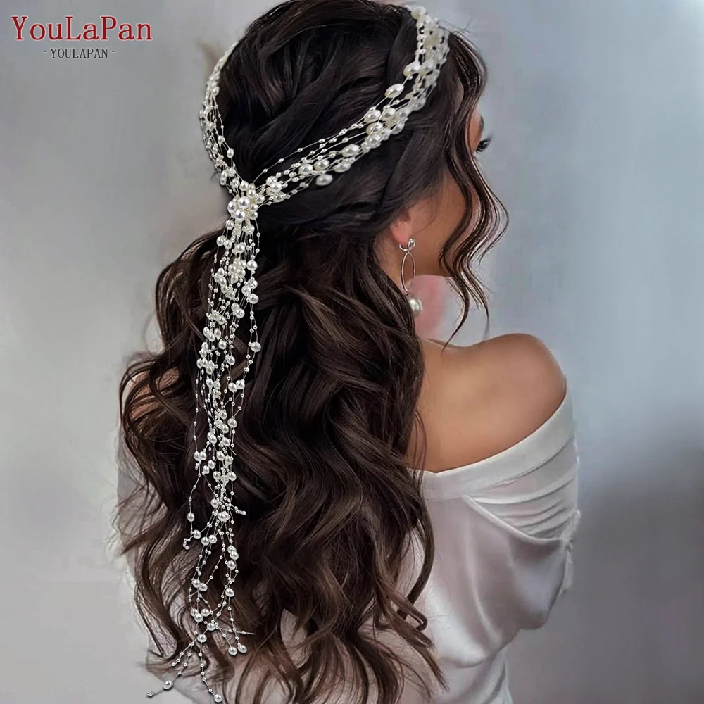 TOPQUEEN Bridal Hair Accessories Pearl Headband Woman Hair Vine Beaded Tassel Wreath Wedding Bridesmaid Bride Headpiece HP538
TOPQUEEN Bridal Hair Accessories Pearl Headband Woman Hair Vine Beaded Tassel Wreath Wedding Bridesmaid Bride Headpiece HP538