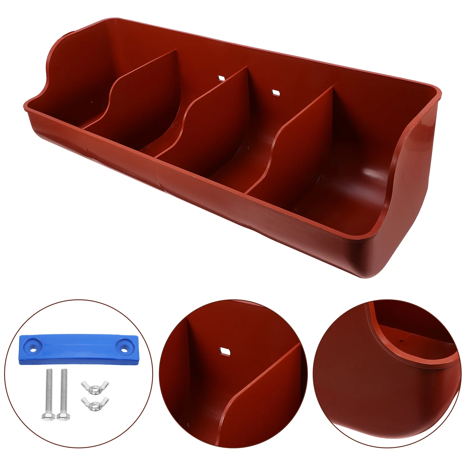 Mountable Livestock Feeding Trough Multi-Compartments Pig Feeder Feed Trough Bucket goat feeder feed bucket
Mountable Livestock Feeding Trough Multi-Compartments Pig Feeder Feed Trough Bucket goat feeder feed bucket