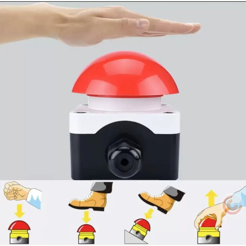 Foot switch FAK-R/KC11/I, mushroom button switch, emergency stop foot switch 1NO+1NC
Foot switch FAK-R/KC11/I, mushroom button switch, emergency stop foot switch 1NO+1NC