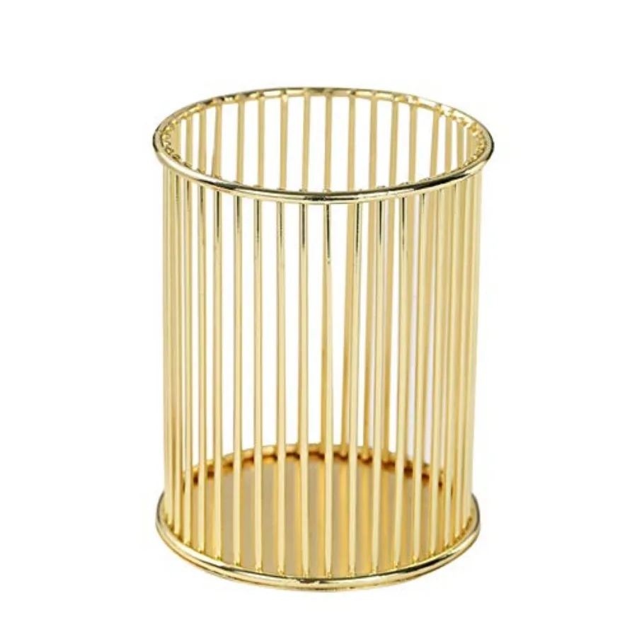 Gold Metal Pen Holder for Desk, Makeup Brushes Cup, Pencil Holders, OfficeandHome Organizer
Gold Metal Pen Holder for Desk, Makeup Brushes Cup, Pencil Holders, OfficeandHome Organizer