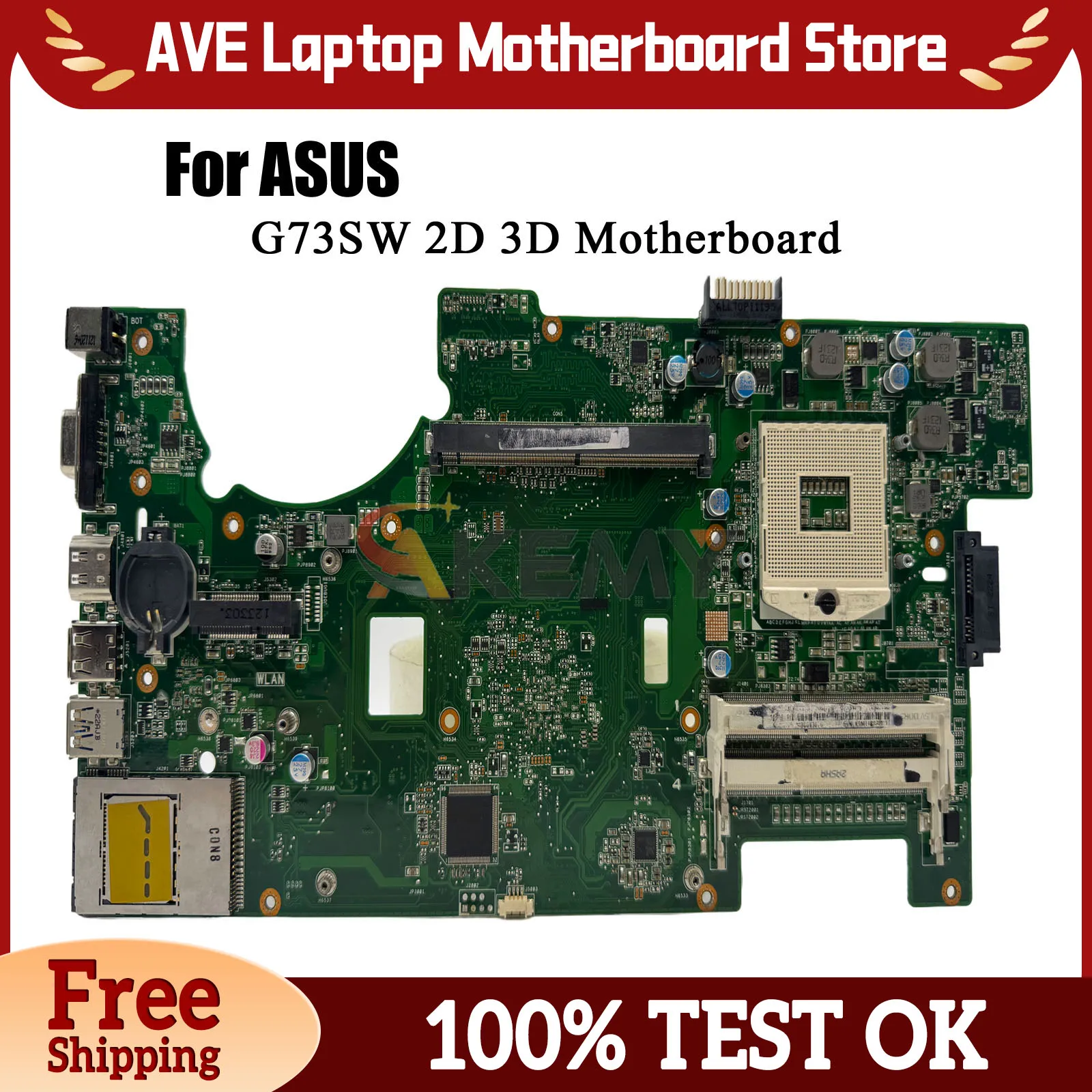 G73SW Laptop Motherboard For ASUS ROG G73SW G73S Notebook Mainboard This item is in stock 100% tests OK fast shipping stk
G73SW Laptop Motherboard For ASUS ROG G73SW G73S Notebook Mainboard This item is in stock 100% tests OK fast shipping stk