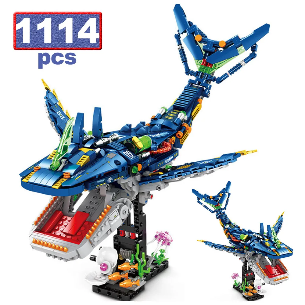 1114PCS MOC Mechanical Whale Building Blocks Creative Marine Life Animals Assemble Bricks Model Desktop Decoration Toys DIY Gift
1114PCS MOC Mechanical Whale Building Blocks Creative Marine Life Animals Assemble Bricks Model Desktop Decoration Toys DIY Gift