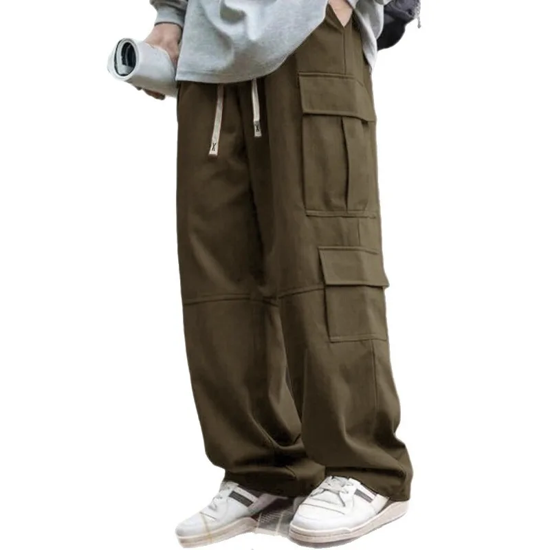 Модные прямые рабочие брюки для мужчин, уличные сращивания, свободный дизайн, мультисумка, повседневные универсальные функциональные брюки
Модные прямые рабочие брюки для мужчин, уличные сращивания, свободный дизайн, мультисумка, повседневные универсальные функциональные брюки