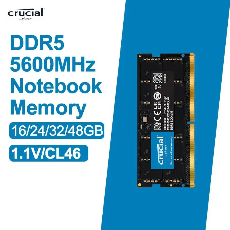 2025 RAM 16GB 24GB 32GB 48GB DDR5 5600MHz PC5-44800 Laptop Memory, non-ECC SODIMM
2025 RAM 16GB 24GB 32GB 48GB DDR5 5600MHz PC5-44800 Laptop Memory, non-ECC SODIMM