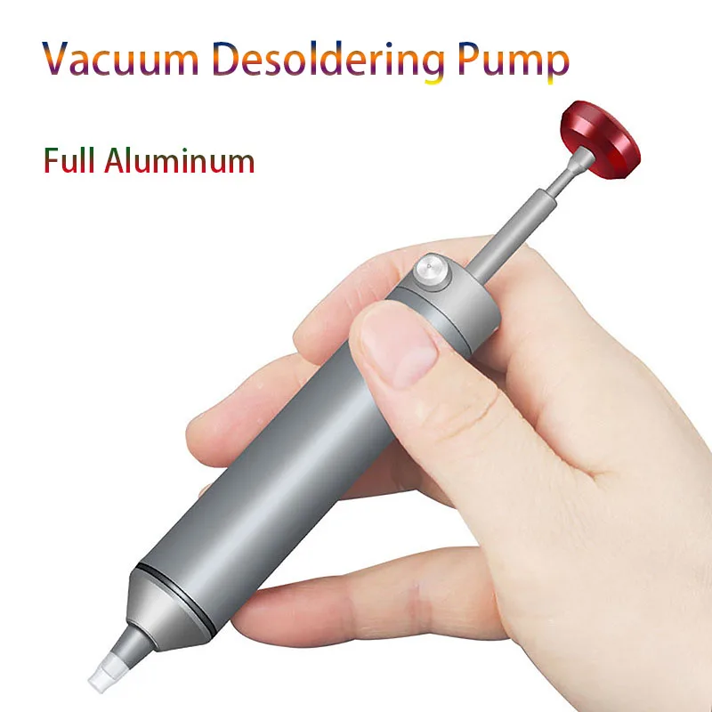Powerful Manual Desoldering Pump Aluminum Vacuum Tin Suction Gun Auto Rebound Soldering Iron Sucker Removal Pen Repair Tools
Powerful Manual Desoldering Pump Aluminum Vacuum Tin Suction Gun Auto Rebound Soldering Iron Sucker Removal Pen Repair Tools