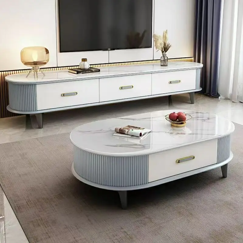 Italian oval stretchable design wooden floor design TV cabinet and coffee table
Italian oval stretchable design wooden floor design TV cabinet and coffee table