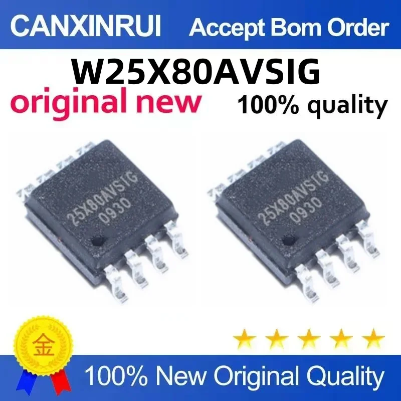 (5-100 pieces) W25X80AVSSIG W25X80AVSIG 25X80AVSIG 25X80AVS1G SOP8 brand new original
(5-100 pieces) W25X80AVSSIG W25X80AVSIG 25X80AVSIG 25X80AVS1G SOP8 brand new original