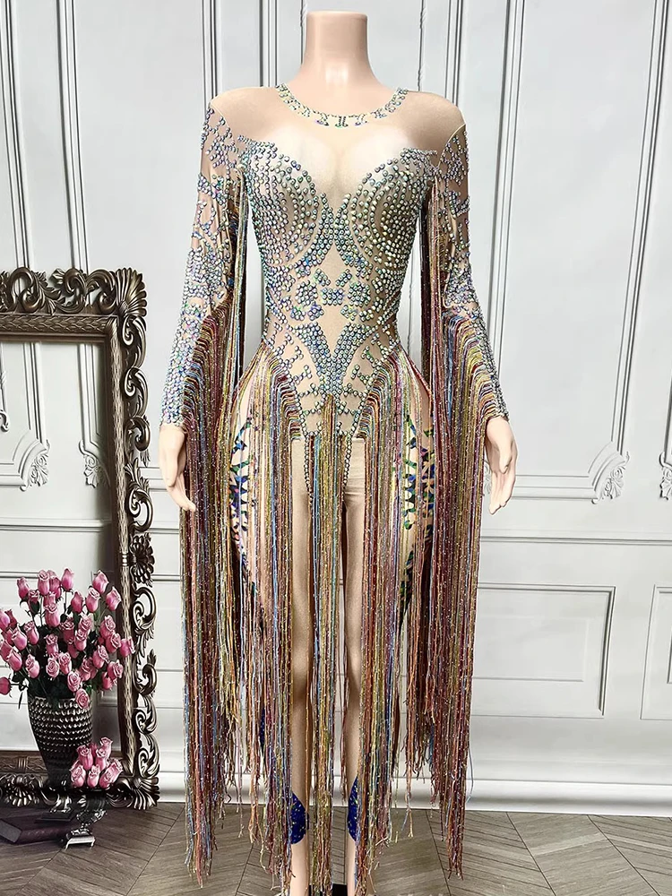 High Quality Hot Stamping Colorful Tassel Elastic Jumpsuit 2025 New Fashion Custom Women'S Clothing
High Quality Hot Stamping Colorful Tassel Elastic Jumpsuit 2025 New Fashion Custom Women'S Clothing