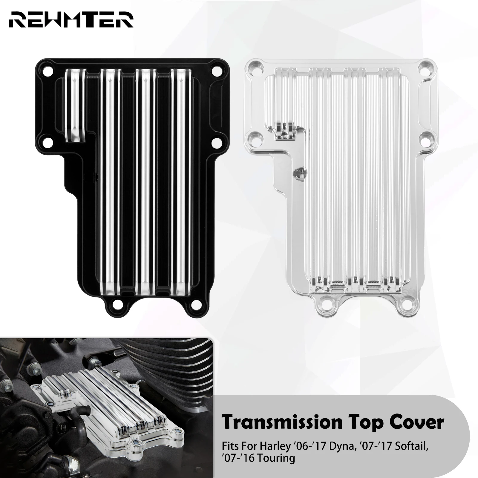 Motorcycle Transmission Top Cover Chrome/Black For Harley Touring FLHT FLHR FLTRX 2007-16 Softail Fatboy FLSTN 07-17 Dyna 06-17
Motorcycle Transmission Top Cover Chrome/Black For Harley Touring FLHT FLHR FLTRX 2007-16 Softail Fatboy FLSTN 07-17 Dyna 06-17