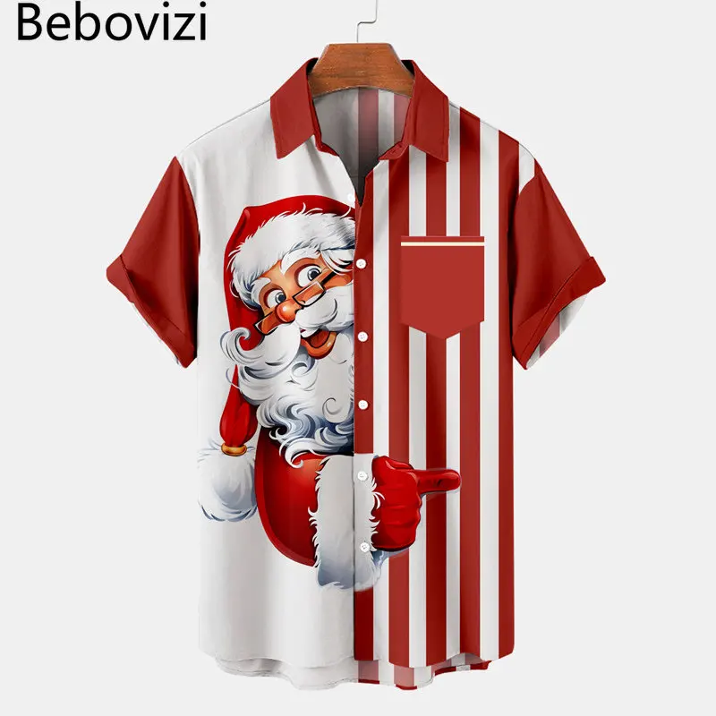 2022 New Arrival Christmas Santa Claus Printing Men's Casual Short Sleeved Shirt Plus Size 5XL
2022 New Arrival Christmas Santa Claus Printing Men's Casual Short Sleeved Shirt Plus Size 5XL