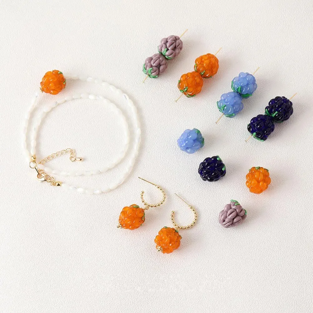 2PCS Simulation Fruit Raspberry Glass Beads Pendant for Jewelry Making Necklace Diy Earrings Supplies Eardrop Accessories
2PCS Simulation Fruit Raspberry Glass Beads Pendant for Jewelry Making Necklace Diy Earrings Supplies Eardrop Accessories