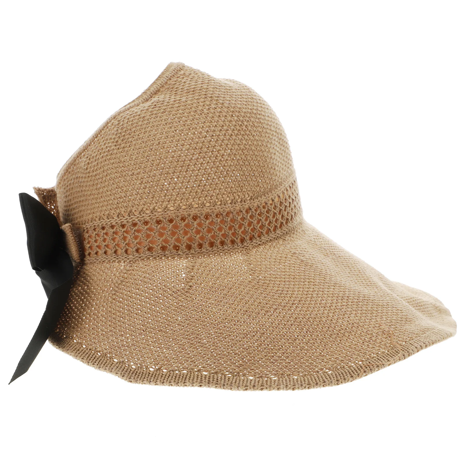 Summer Straw Hat Large Brim Foldable Bowknot Visors Sun Protection Elegant Wide Brim Design Ventilation Ponytail Suitable Spring
Summer Straw Hat Large Brim Foldable Bowknot Visors Sun Protection Elegant Wide Brim Design Ventilation Ponytail Suitable Spring