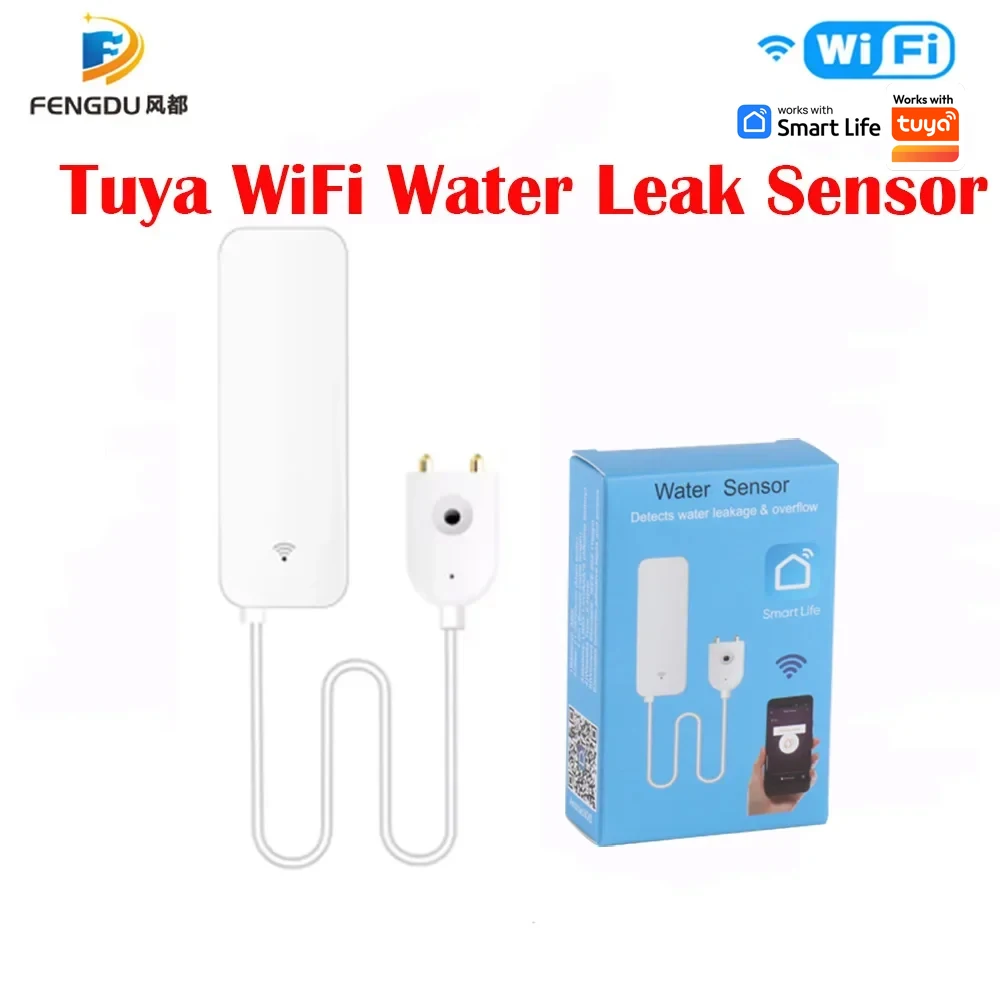 Smart Home Wifi Wireless Water Leak Sensor Sensor Flooding Detector for Home Alarm
Smart Home Wifi Wireless Water Leak Sensor Sensor Flooding Detector for Home Alarm