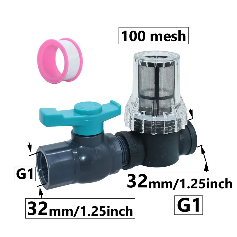 1/2 3/4 1inch Male Female Thread Filters Ball valve Pe Pipe 100 mesh Irrigation Filter Garden Farm Pump Filtering Net Strainer
1/2 3/4 1inch Male Female Thread Filters Ball valve Pe Pipe 100 mesh Irrigation Filter Garden Farm Pump Filtering Net Strainer