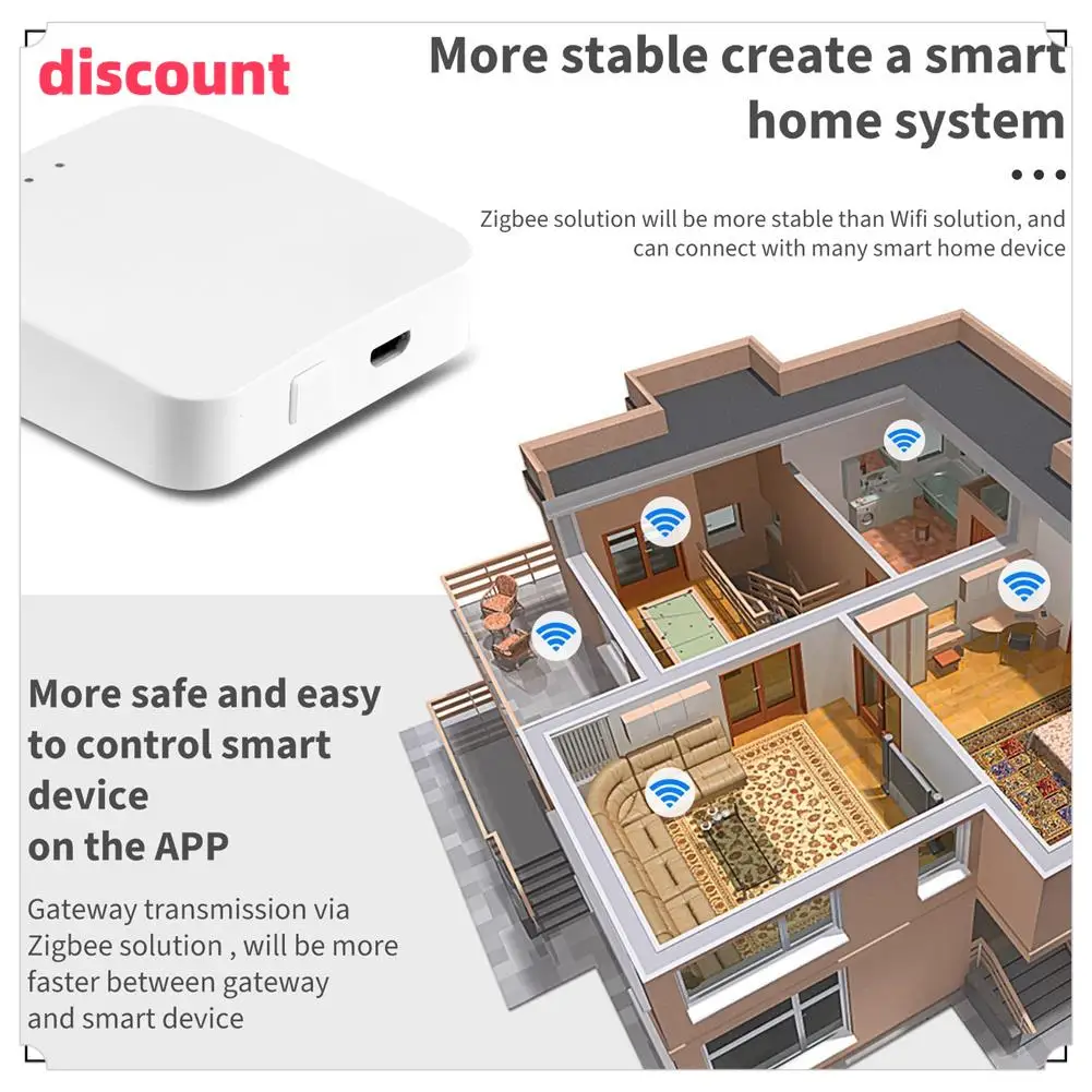 Ingenious-Tuya Zigbee Gateway HUB Беспроводной мост для умного дома Smart Life Дистанционное управление Протокол Zigbee работает для Alexa Google Ho
Ingenious-Tuya Zigbee Gateway HUB Беспроводной мост для умного дома Smart Life Дистанционное управление Протокол Zigbee работает для Alexa Google Ho