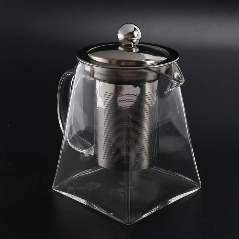 AB47-2X Square Glass Teapot With Infuser, 550 Ml Borosilicate Tea Pot With Strainer, Clear Leaf Tea Pots For Loose Tea
AB47-2X Square Glass Teapot With Infuser, 550 Ml Borosilicate Tea Pot With Strainer, Clear Leaf Tea Pots For Loose Tea