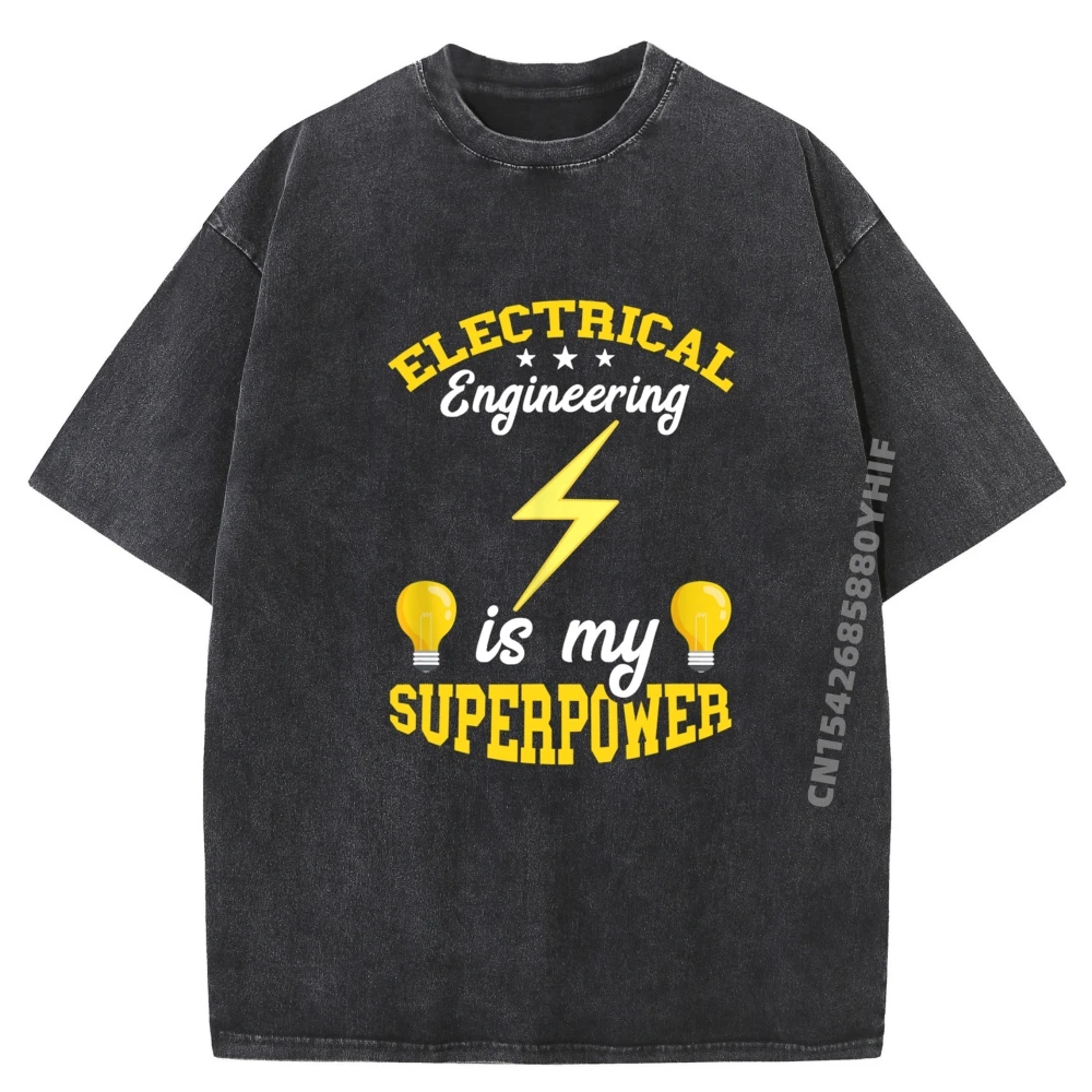 Retro Washed Shirt Electrical Engineer Superpower Electronics Electrician Graphic Tee Cotton High Quality Men's T-Shirt
Retro Washed Shirt Electrical Engineer Superpower Electronics Electrician Graphic Tee Cotton High Quality Men's T-Shirt