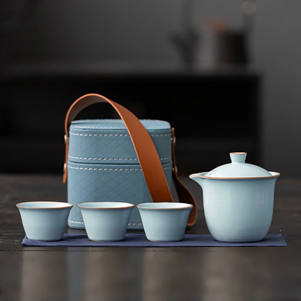 Ru Kiln Travel Tea Set High End Business Gift Handheld Gift Printed Logo Company Gift Outdoor Quick Customer Cup
Ru Kiln Travel Tea Set High End Business Gift Handheld Gift Printed Logo Company Gift Outdoor Quick Customer Cup
